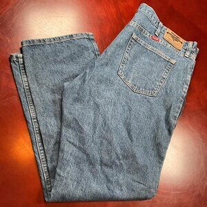 Mens Wrangler Blue Classic Outdoors Heritage Regular Fit Denim Jeans (42x30)